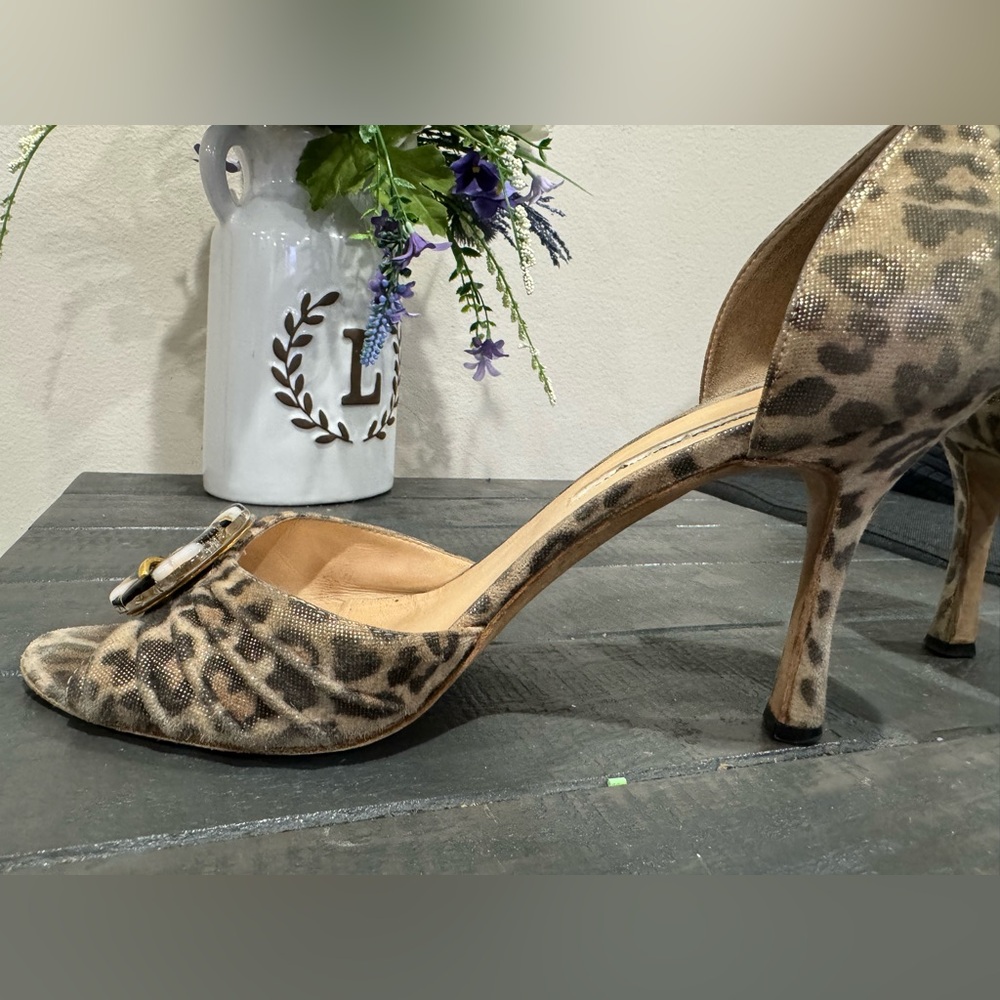 Vintage Manolo Blahnik Leopard Sedarby D’Orsay pump - Picture 6 of 9